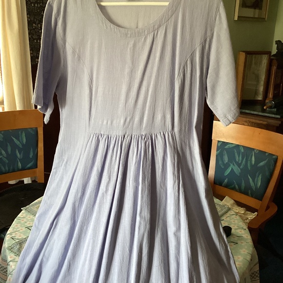 SALE! CMC long cotton dress, lilac, marked Small but runs large - Picture 1 of 4